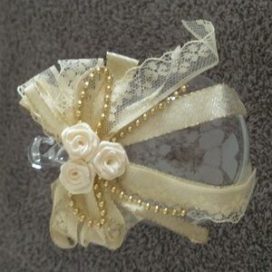 Vintage Princess House Handblown Crystal Ornament with Gold Ribb…